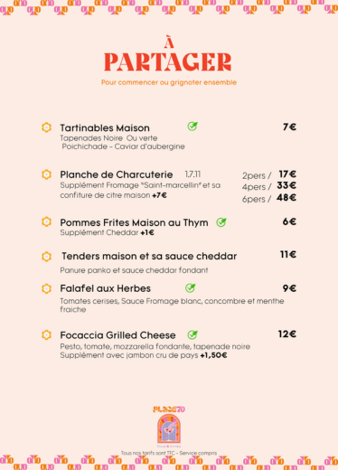 Menu - page 2